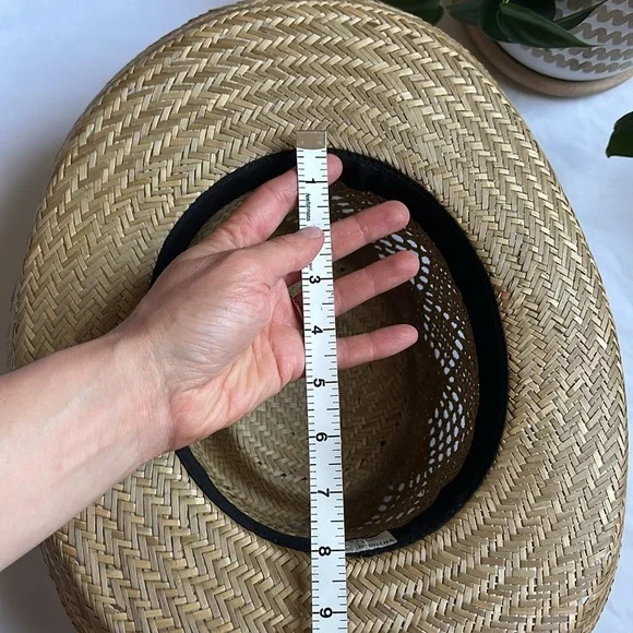 Vintage Stylish Tan Straw Hat for Women